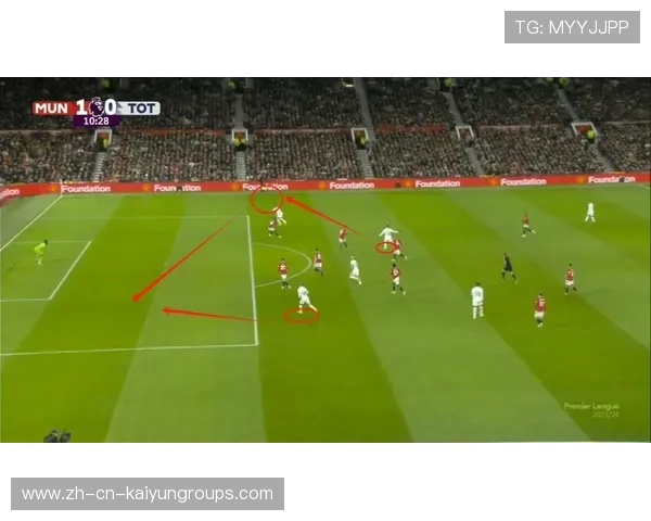 凯恩巧妙分向弱侧制造完全空档，热刺顺势完成推进